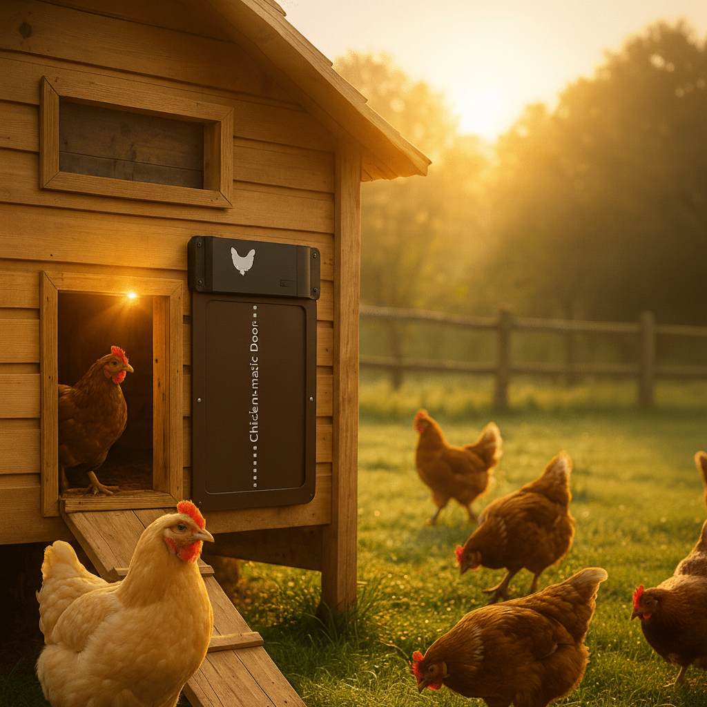 Automatic Chicken Coop Door with Light Sensor and Predator Proof Security Moveable - Image 7