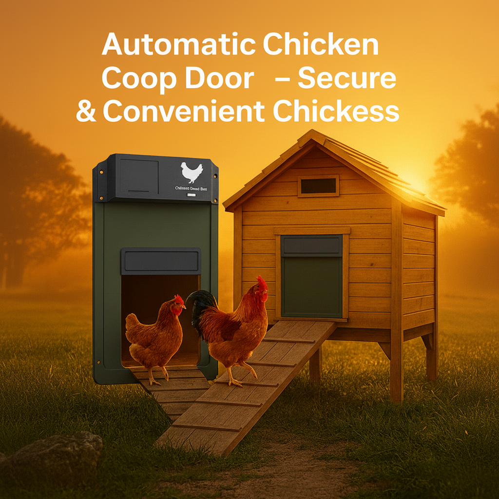 Automatic Chicken Coop Door with Light Sensor and Predator Proof Security Moveable - Image 8