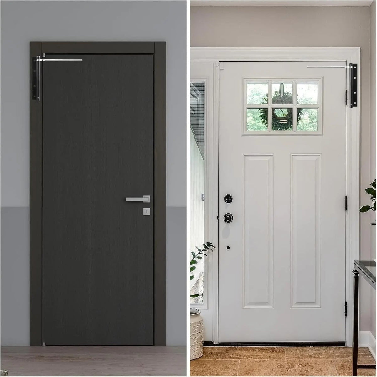 Automatic Door Closer with Adjustable Spring Tension and Quiet Closing Speed - Image 4