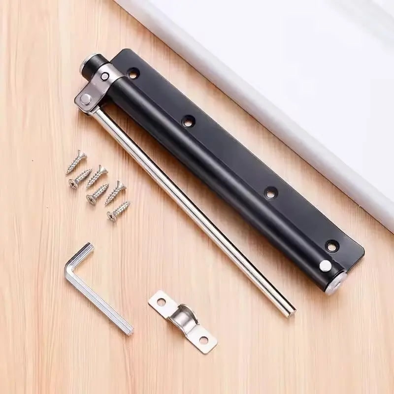 Automatic Door Closer with Adjustable Spring Tension and Quiet Closing Speed - Image 8