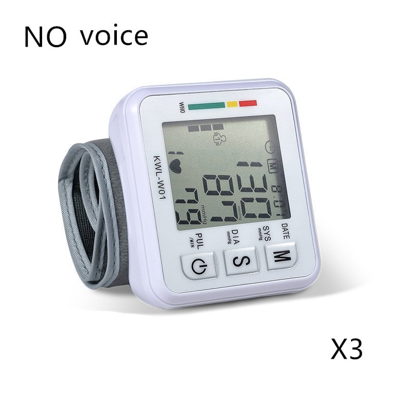 Automatic Home Wristband Blood Pressure Monitor with Portable Lcd Display and Heart Rate Detection - Image 3