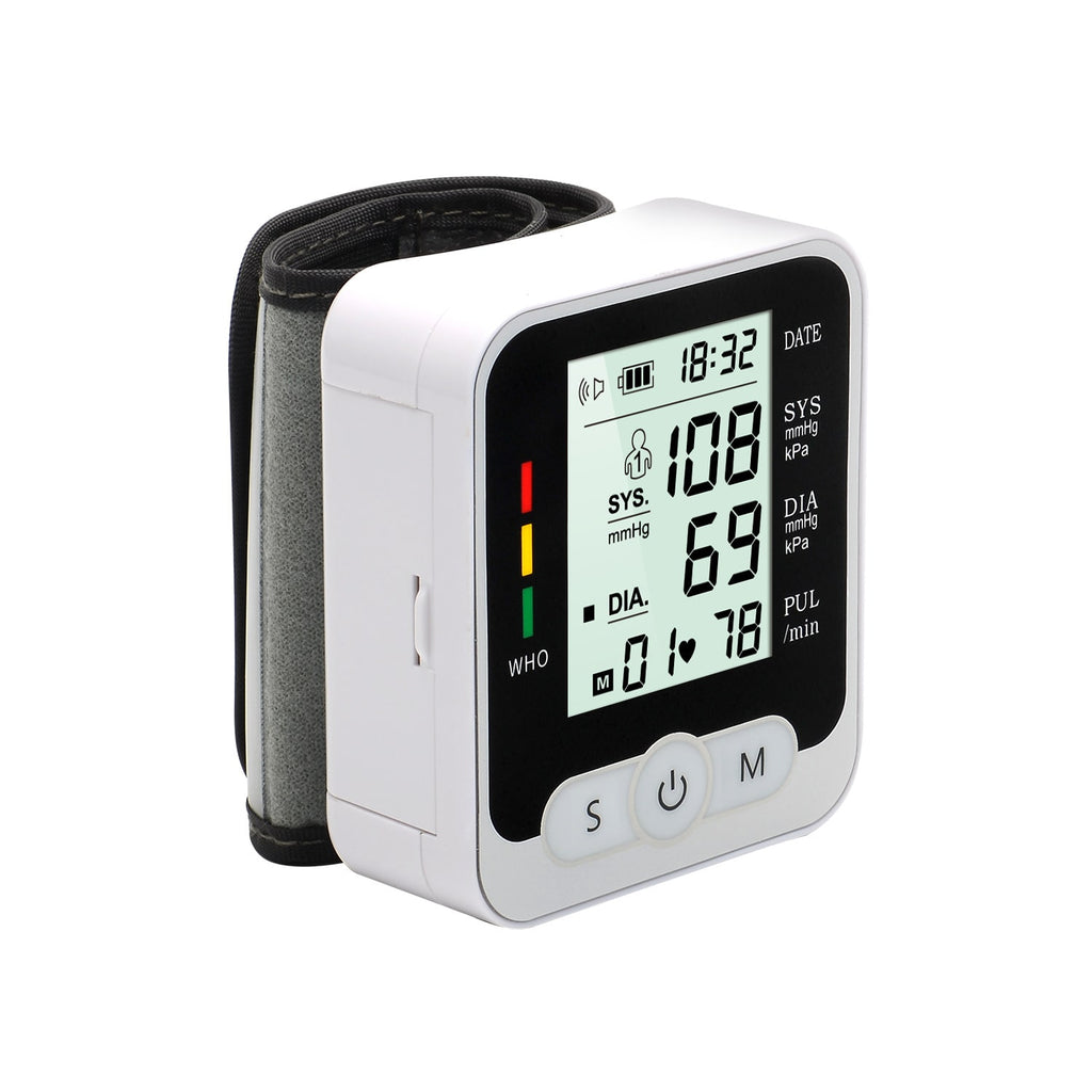 Automatic Home Wristband Blood Pressure Monitor with Portable Lcd Display and Heart Rate Detection - Image 9