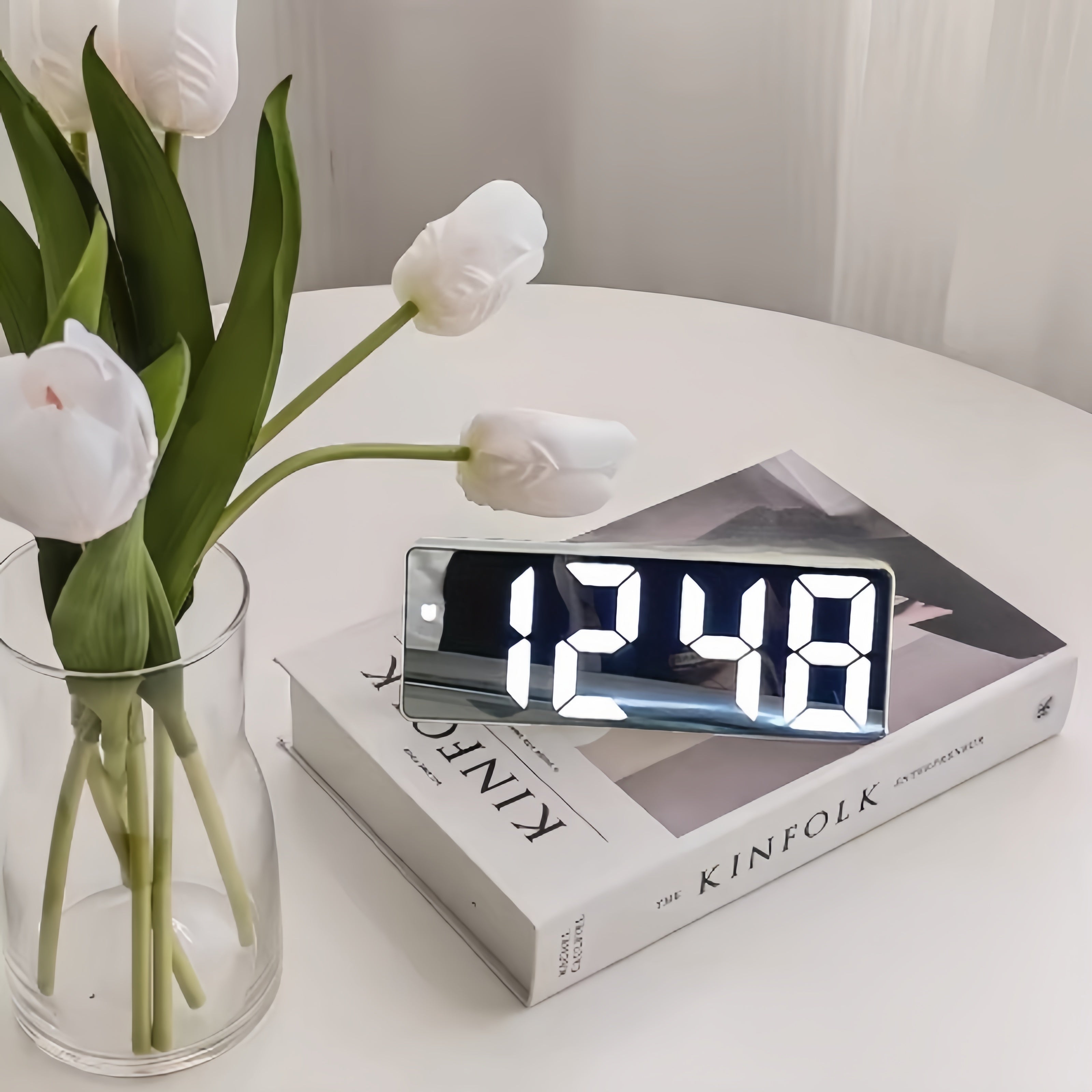 Digital Sunrise Alarm Clock Light Simulation with Snooze Function