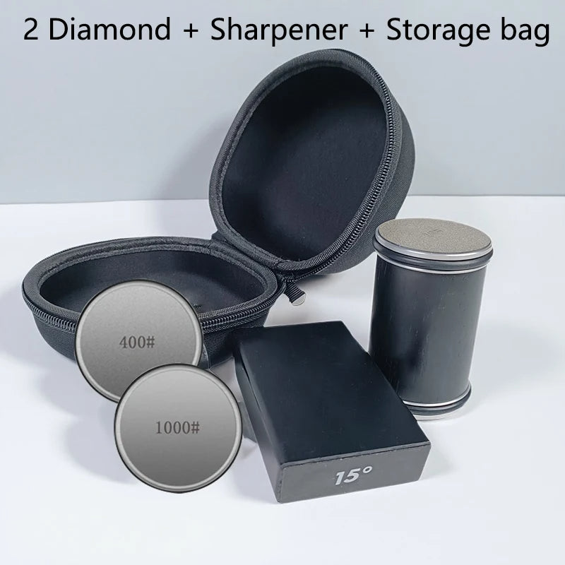 2-in-1 Rolling Knife Sharpener Dual-Angle Kitchen Blade Tool