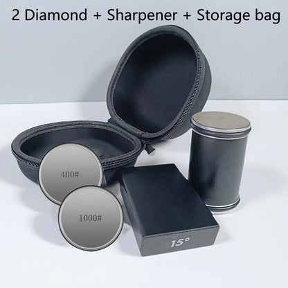 2-in-1 Rolling Knife Sharpener Dual-Angle Kitchen Blade Tool