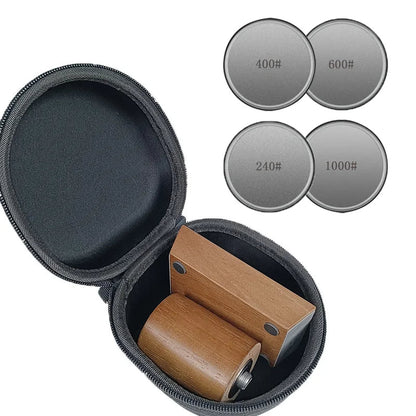 2-in-1 Rolling Knife Sharpener Dual-Angle Kitchen Blade Tool