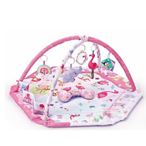 Baby Play Mat and Gym with Overhead Arches Hanging Toys and Activity Center - Image 4