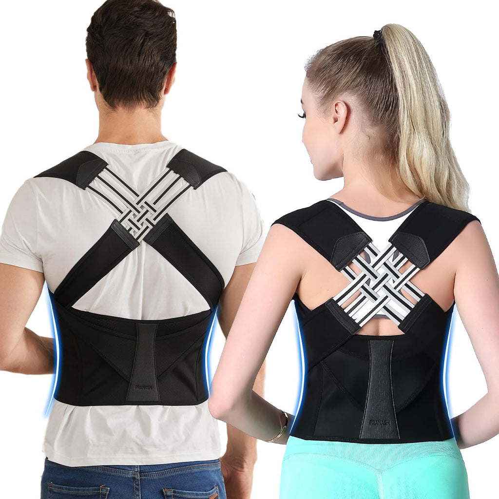 Back Posture Corrector Brace Support Adjustable Breathable Padded - Image 1