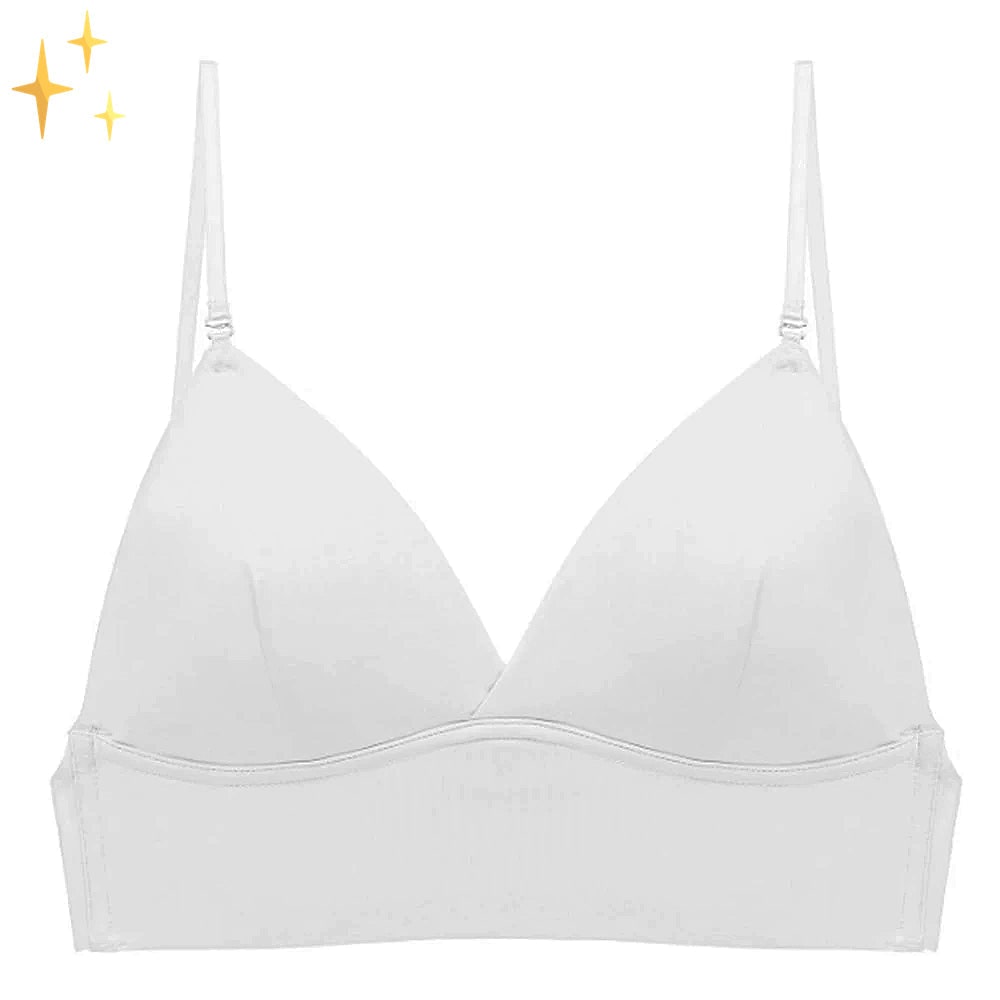 Backless Bra Low Back Seamless Wireless Adjustable Straps Triangle Cups Deep - Image 10