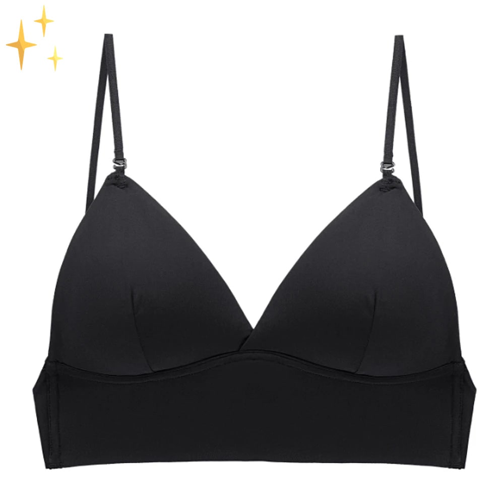 Backless Bra Low Back Seamless Wireless Adjustable Straps Triangle Cups Deep - Image 8