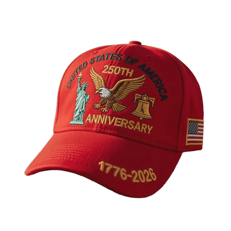 Baseball Cap Patriotic Hat Embroidered American Flag Curved Brim Structured - Image 4