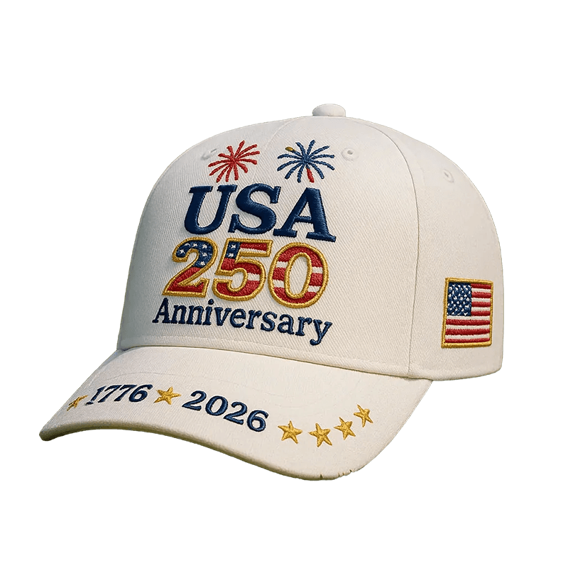 Baseball Cap Patriotic Hat Embroidered American Flag Curved Brim Structured - Image 5