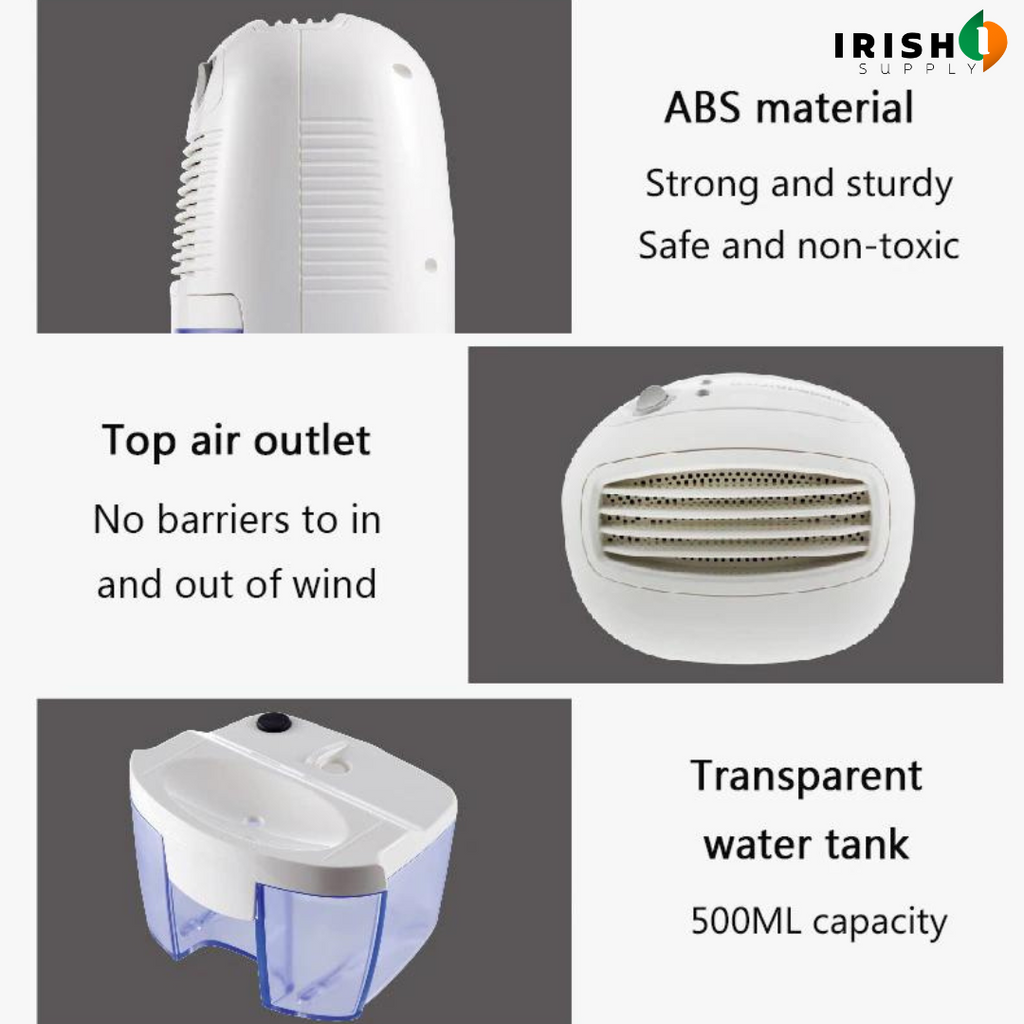 Basement Crawl Space Mini Dehumidifier for Bathroom with 500ml Tank Portable Compact Design - Image 5