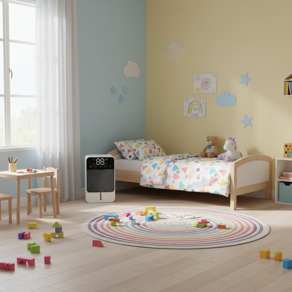 Basement Crawl Space Mini Dehumidifier for Bedroom with LED Touch Panel 1500ml Tank and Drain Hose - Image 5