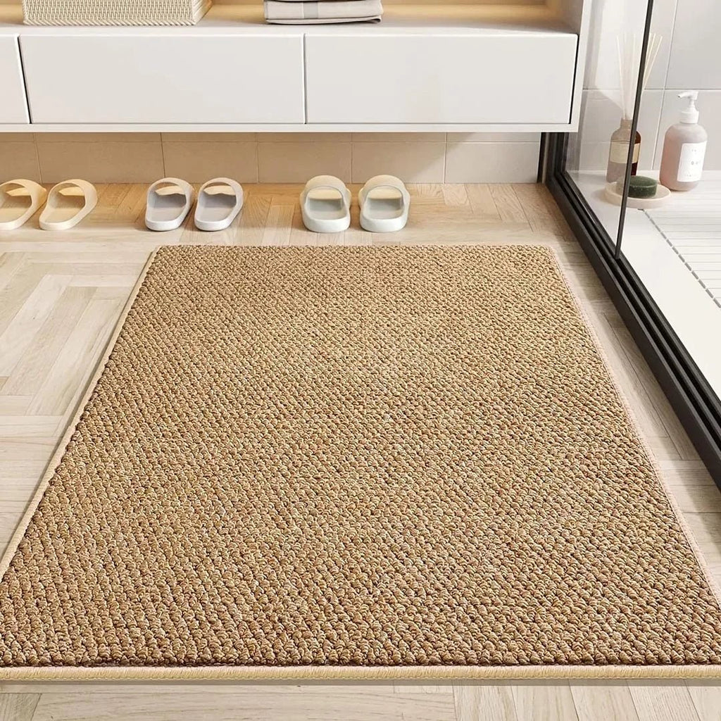 Bath Mat Floor Indoor Door Absorbent Textured Loop Pile Quick Dry Bathroom - Image 6