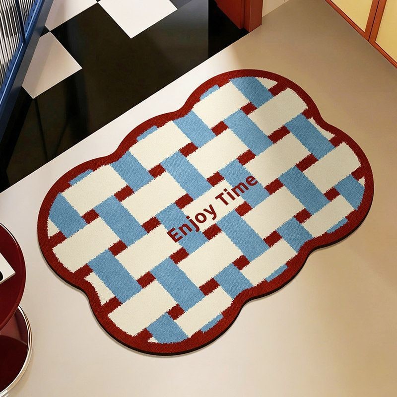 Bath Mats for Bathroom Non Slip Cotton with Quick Dry Plush Tufted Scalloped Edge Sets - Image 9