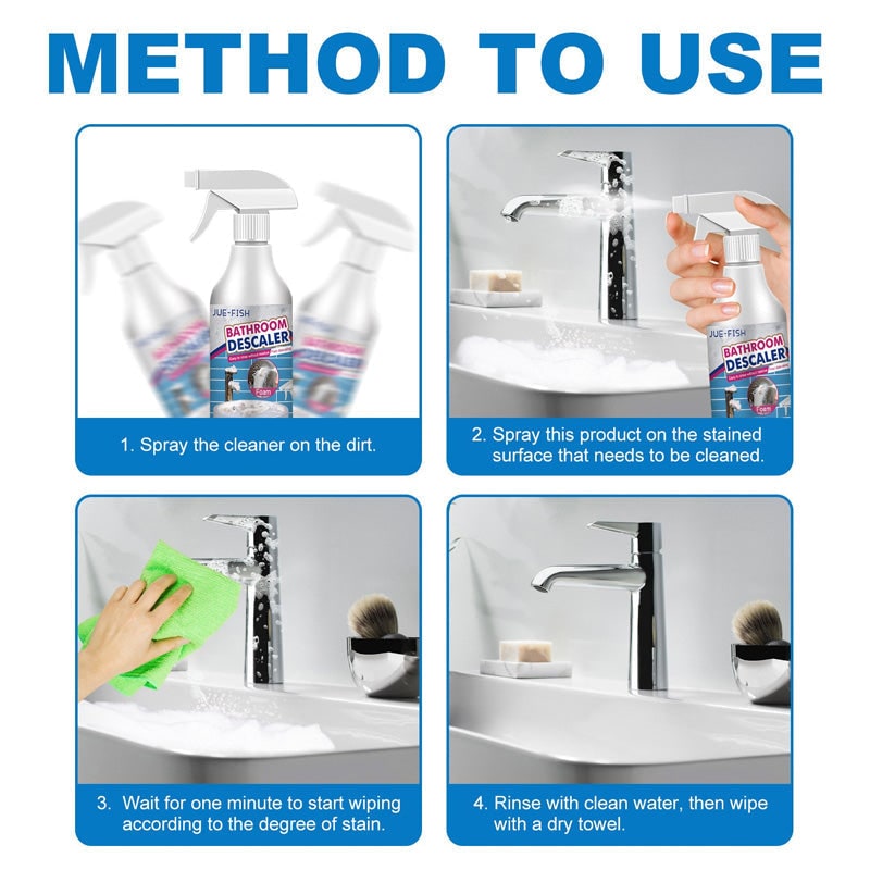 Bathroom Cleaner Spray and Foam with Trigger Nozzle for Mold and Soap Scum All Purpose - Image 6