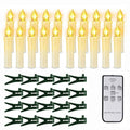 Battery Operated Candles with Clips for Christmas Trees Flickering LED Cordless Lights - Image 7
