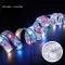 Battery-Operated Christmas Ribbon Bows with LED Fairy Lights and Wired Edges for Tree Decoration - Image 7