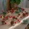 Battery Operated LED Christmas Garland Lights with Warm White Pine Cones and Berries - Image 2