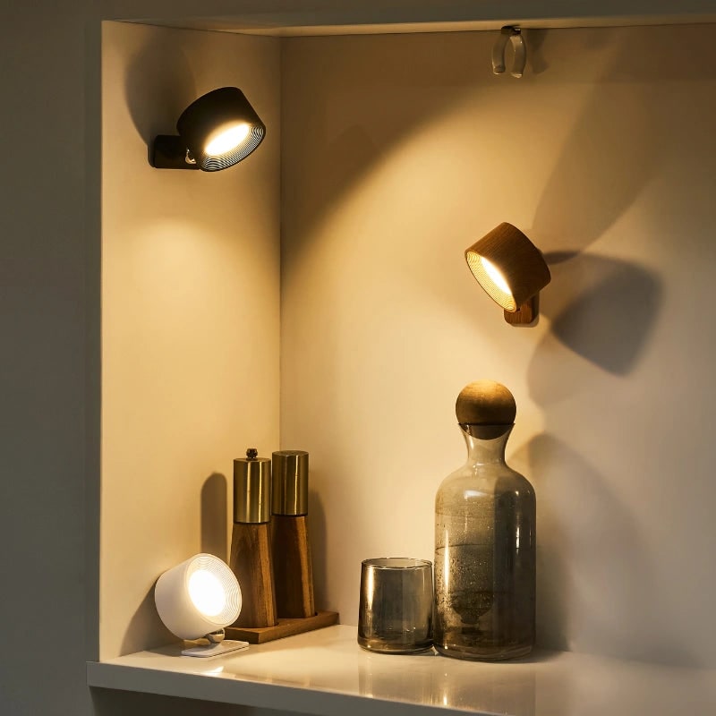 Battery Operated Wall Sconce Rechargeable Cordless LED Magnetic Adjustable Wireless Lamp - Image 1