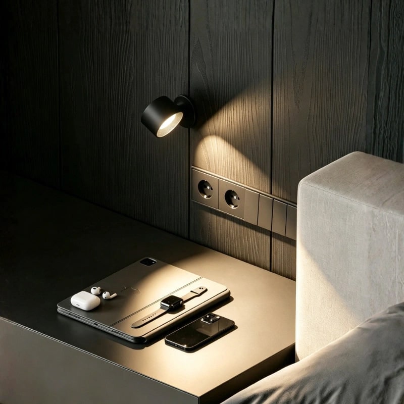 Battery Operated Wall Sconce Rechargeable Cordless LED Magnetic Adjustable Wireless Lamp - Image 3
