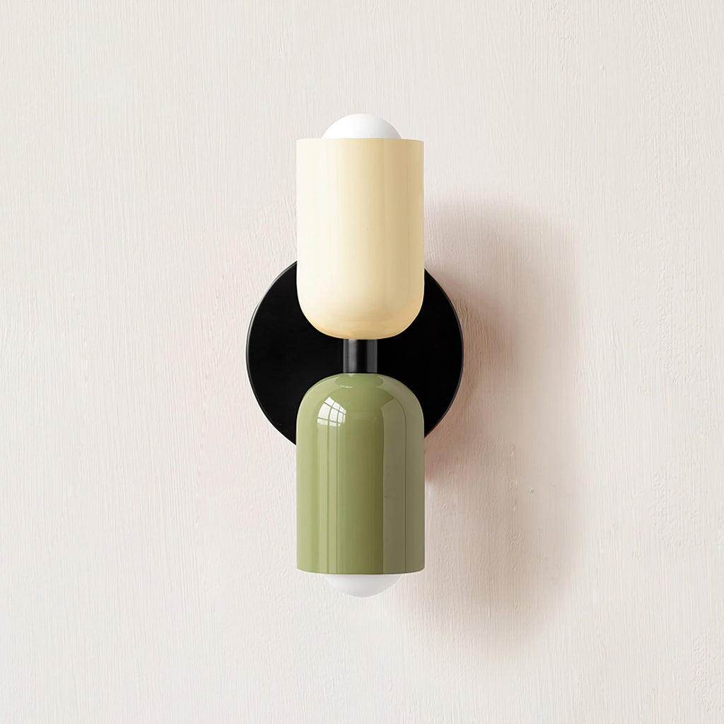 Battery Powered Wall Sconce Lighting with Adjustable Double Heads and Vintage Design - Image 1
