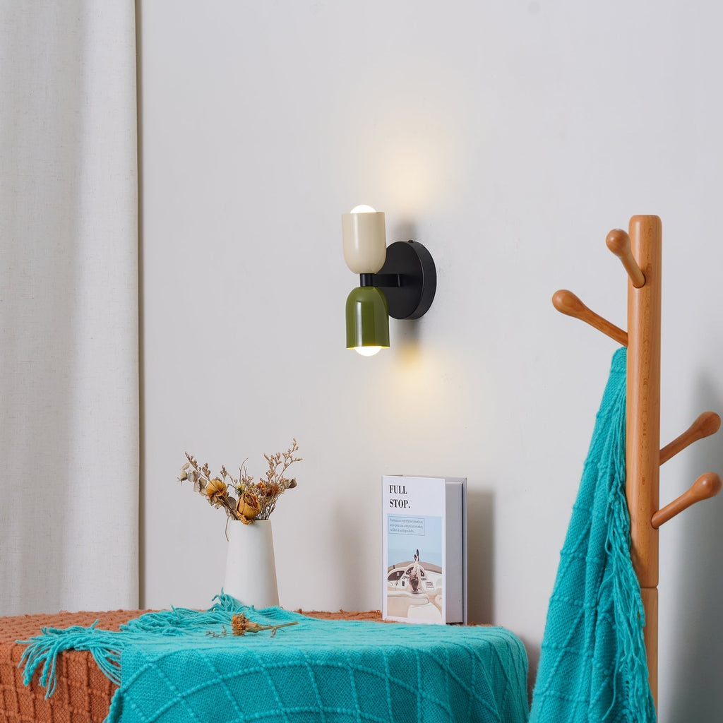 Battery Powered Wall Sconce Lighting with Adjustable Double Heads and Vintage Design - Image 13