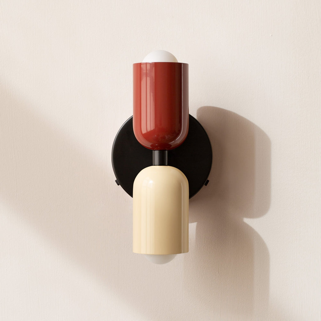 Battery Powered Wall Sconce Lighting with Adjustable Double Heads and Vintage Design - Image 4