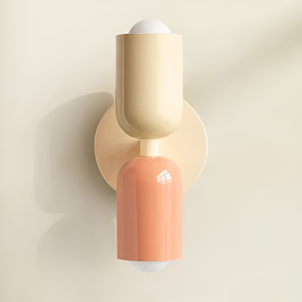 Battery Powered Wall Sconce Lighting with Dual Capsule Shades and Wireless Cordless Design - Image 13