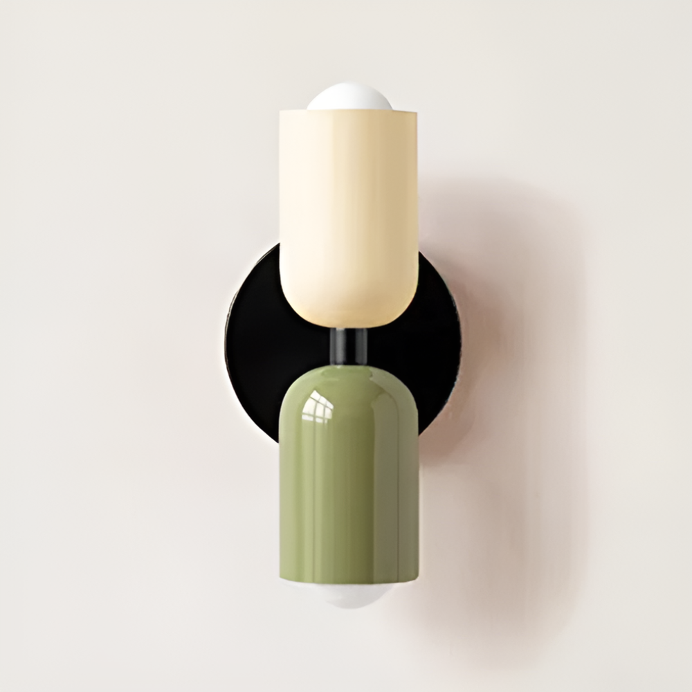 Battery Powered Wall Sconce Lighting with Dual Capsule Shades and Wireless Cordless Design - Image 7