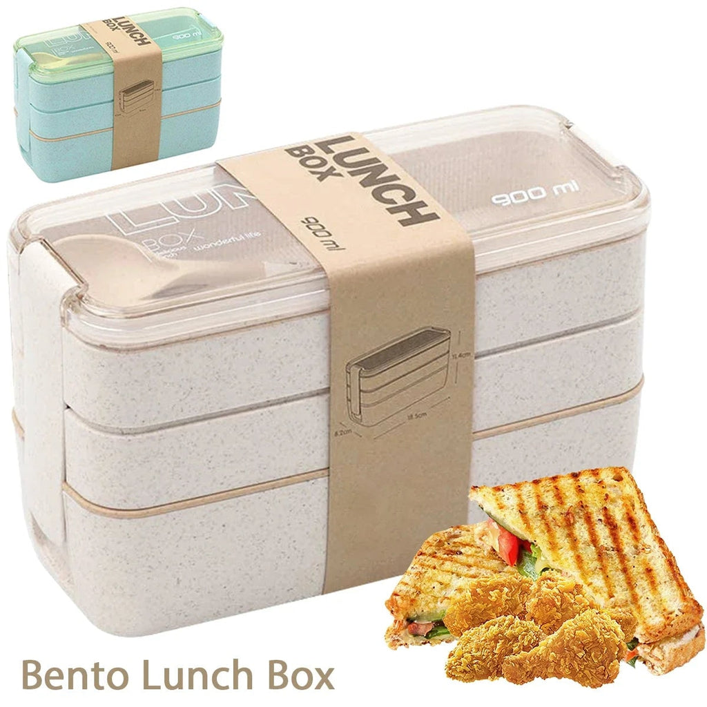 Bento Lunch Box Leak Proof Stackable Portable Compartment Divider Container - Image 2