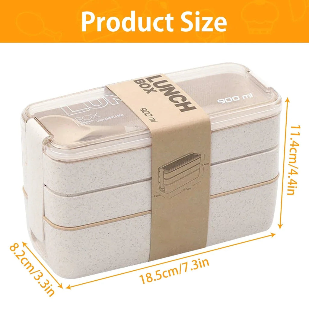 Bento Lunch Box Leak Proof Stackable Portable Compartment Divider Container - Image 4