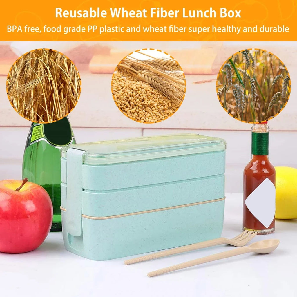 Bento Lunch Box Leak Proof Stackable Portable Compartment Divider Container - Image 5