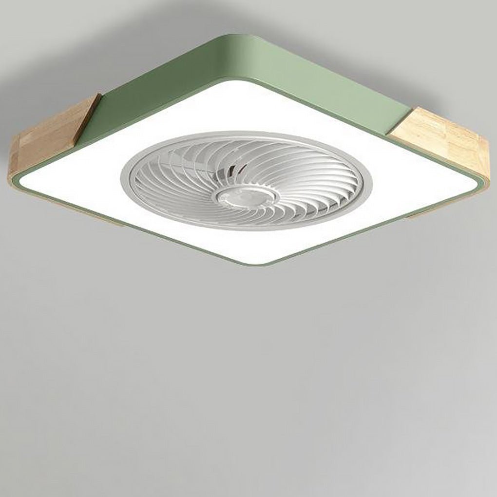 Bladeless Ceiling Light with Integrated Fan and Remote Control