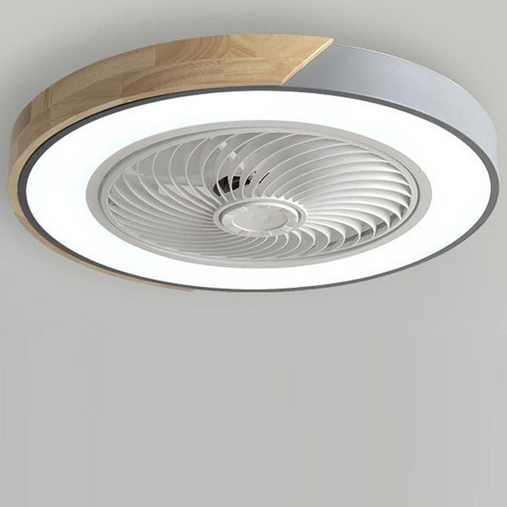 Bladeless Ceiling Light with Integrated Fan and Remote Control