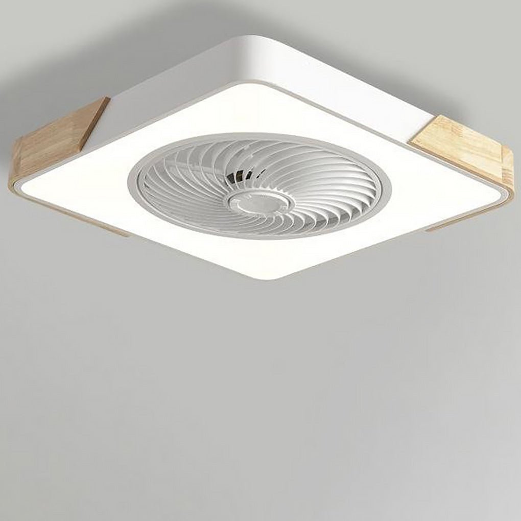 Bladeless Ceiling Light with Integrated Fan and Remote Control