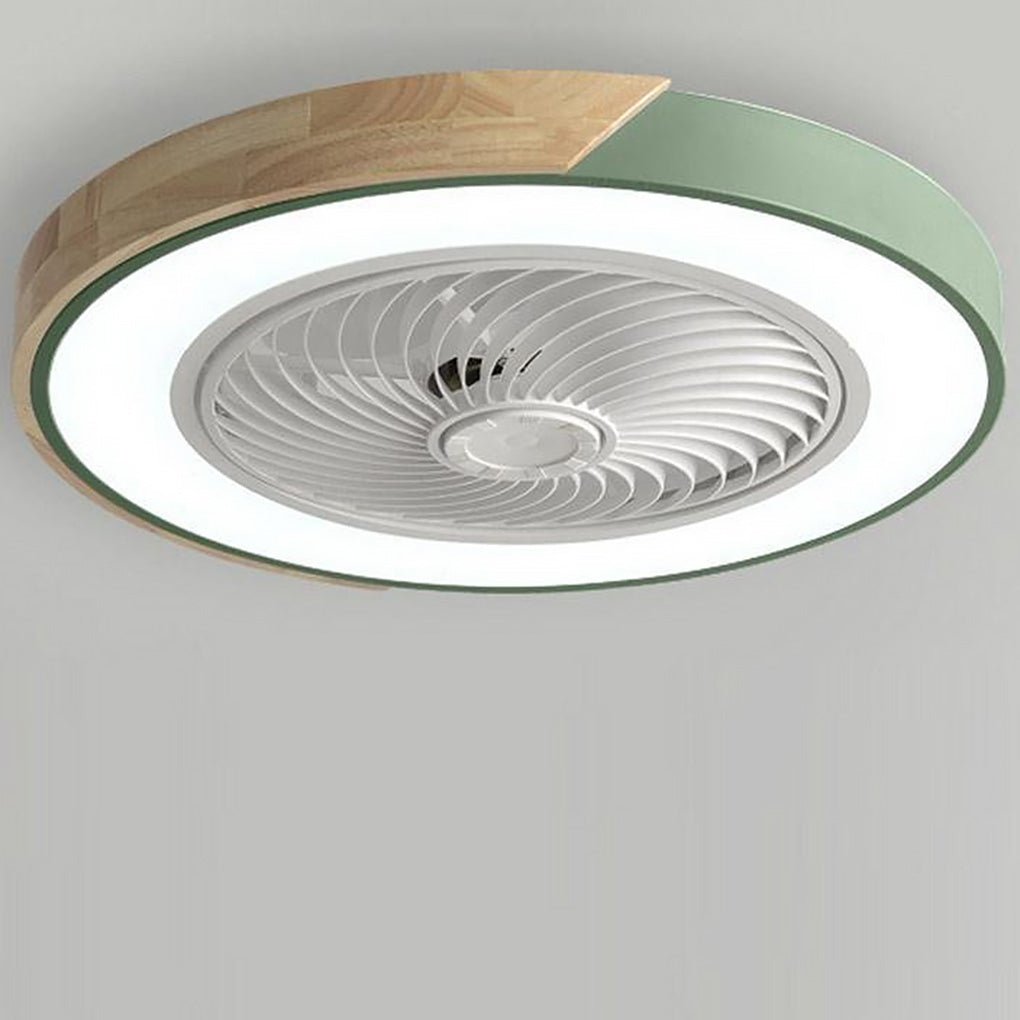 Bladeless Ceiling Light with Integrated Fan and Remote Control