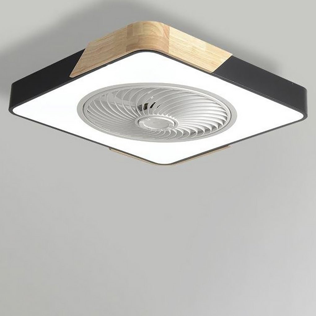 Bladeless Ceiling Light with Integrated Fan and Remote Control