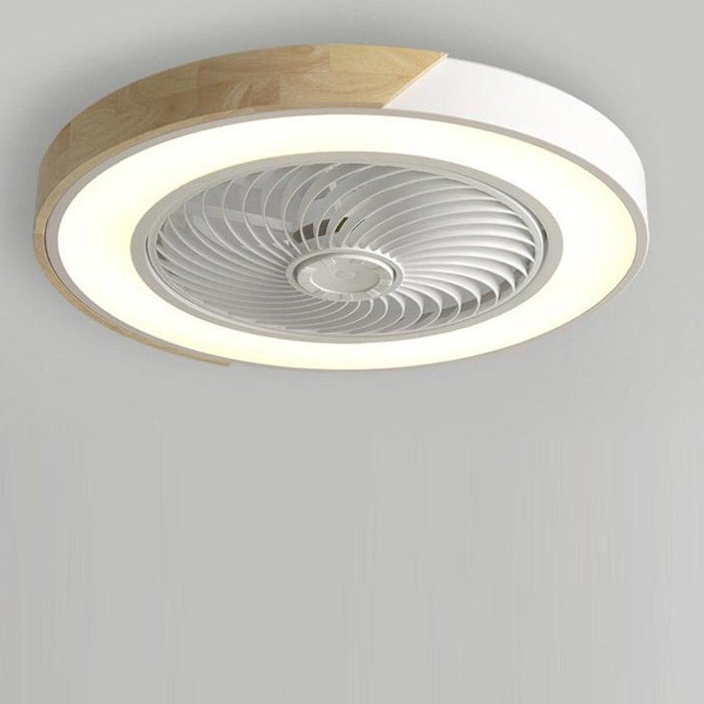 Bladeless Ceiling Light with Integrated Fan and Remote Control