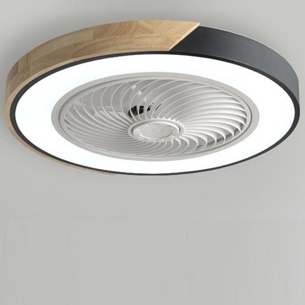 Bladeless Ceiling Light with Integrated Fan and Remote Control