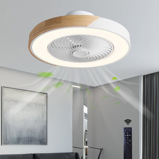 Bladeless Ceiling Light with Integrated Fan and Remote Control