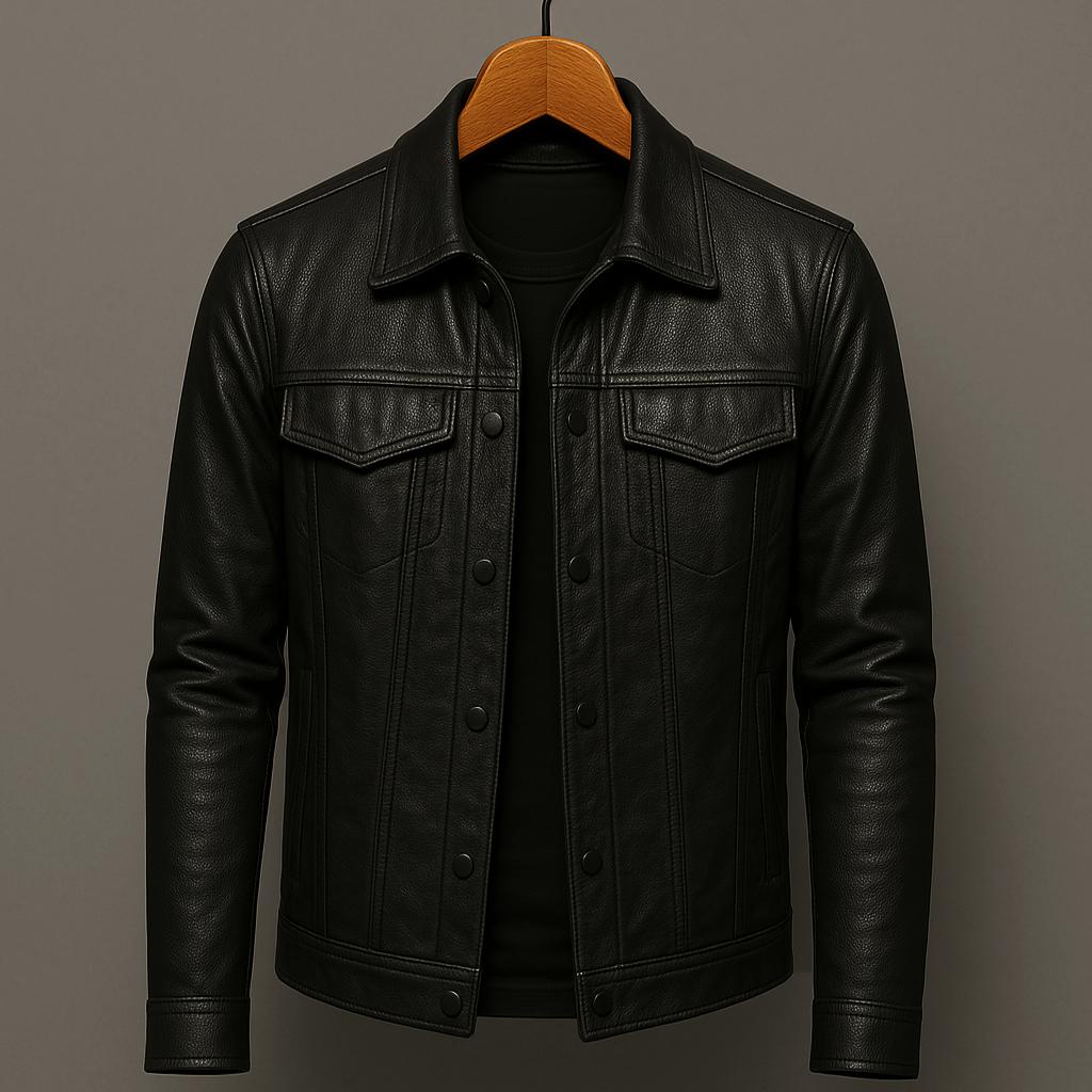 Men Classic Rider Jacket in Sharp Style