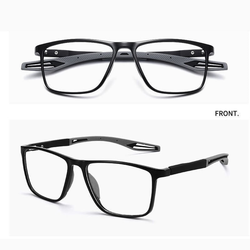 Blue Light Glasses Reading Rectangular Spring Hinge - Image 4