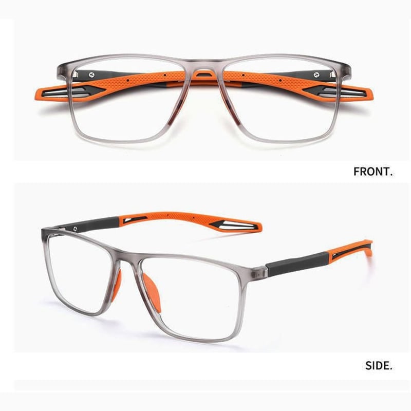 Blue Light Glasses Reading Rectangular Spring Hinge - Image 5