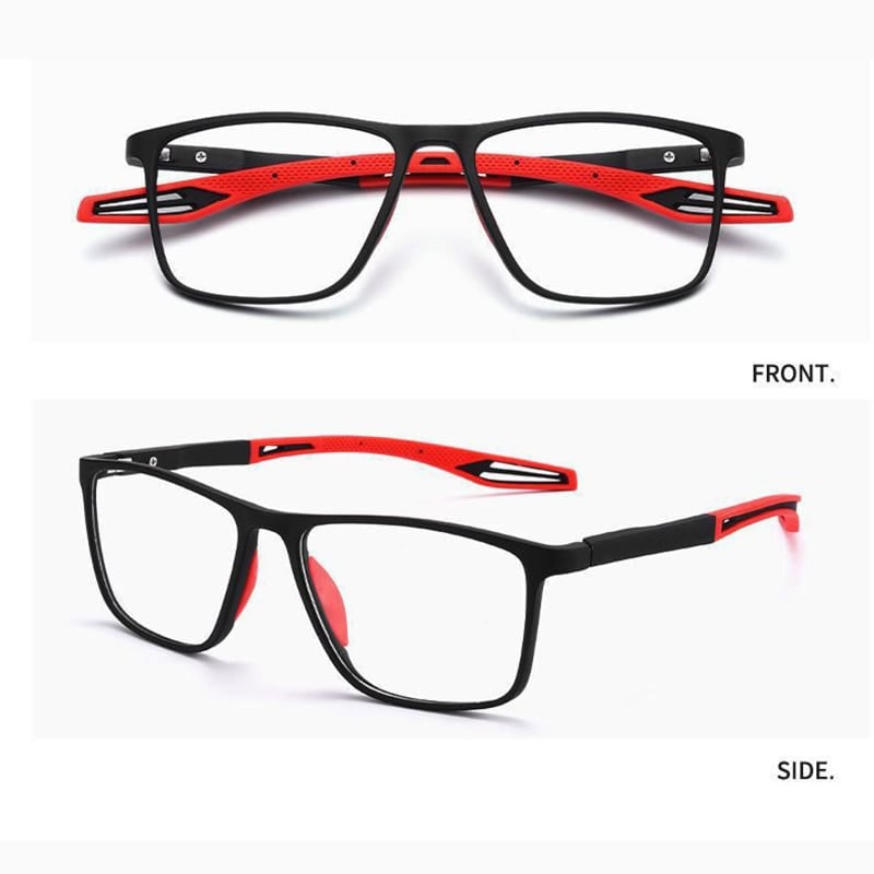 Blue Light Glasses Reading Rectangular Spring Hinge - Image 6