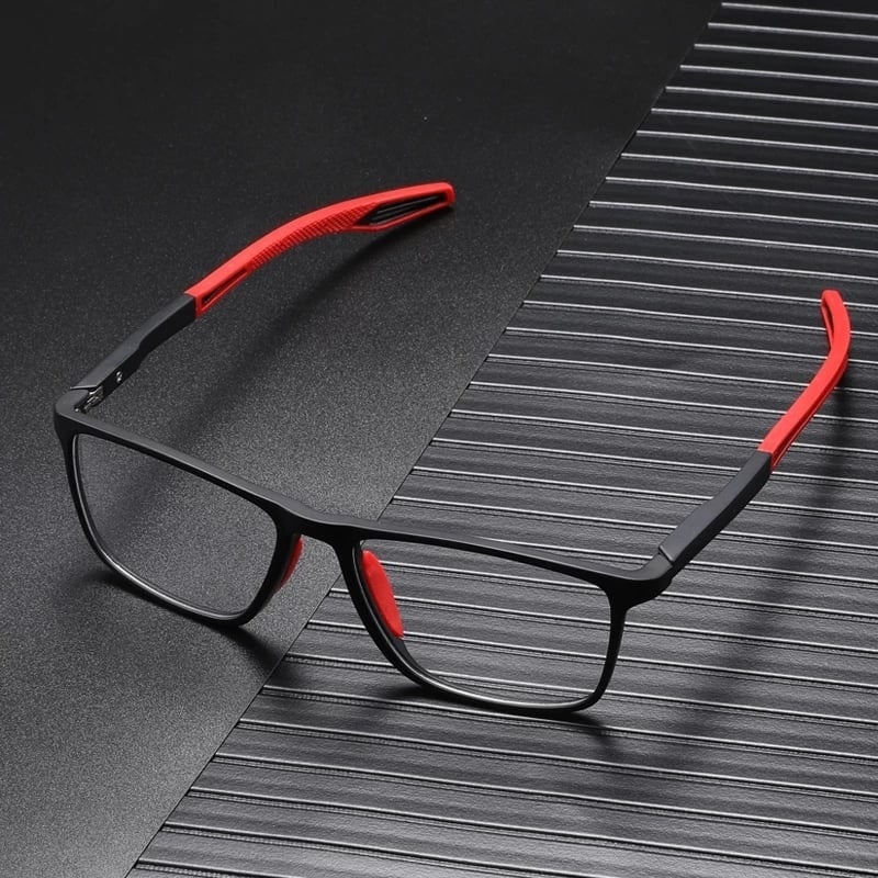 Blue Light Glasses Reading Rectangular Spring Hinge - Image 8