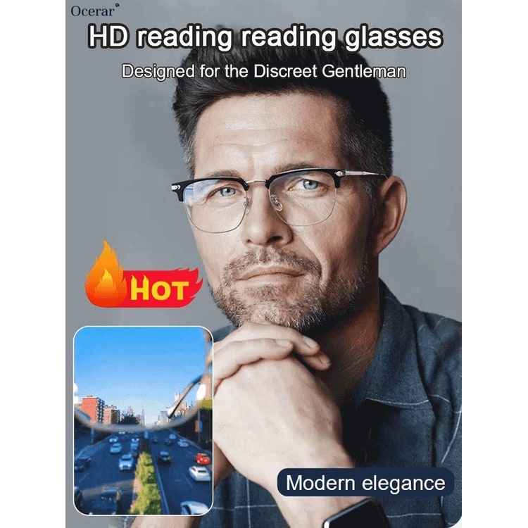 Blue Light Reading Glasses with Lightweight Flexible Temples and Anti-Fatigue Lenses - Image 1