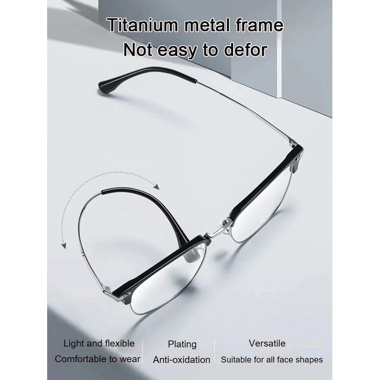 Blue Light Reading Glasses with Lightweight Flexible Temples and Anti-Fatigue Lenses - Image 3