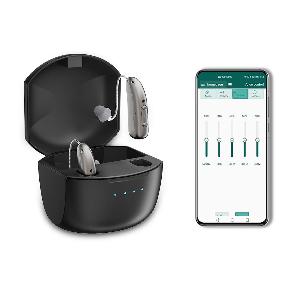 Bluetooth Hearing Aids with Noise Reduction and Rechargeable Battery Case - Image 3